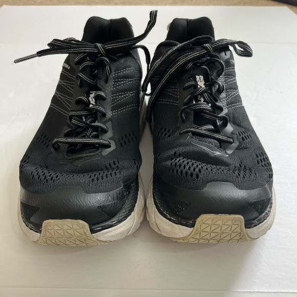 Hoka One One Clifton 6 Black White Size 9 Wide - Picture 2 of 8